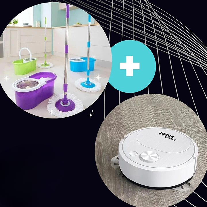 Kit Aspiradora robot+trapero escurridor