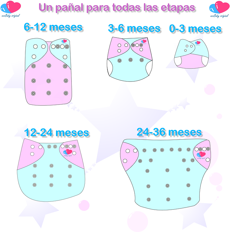 Pañal Potty Training x3