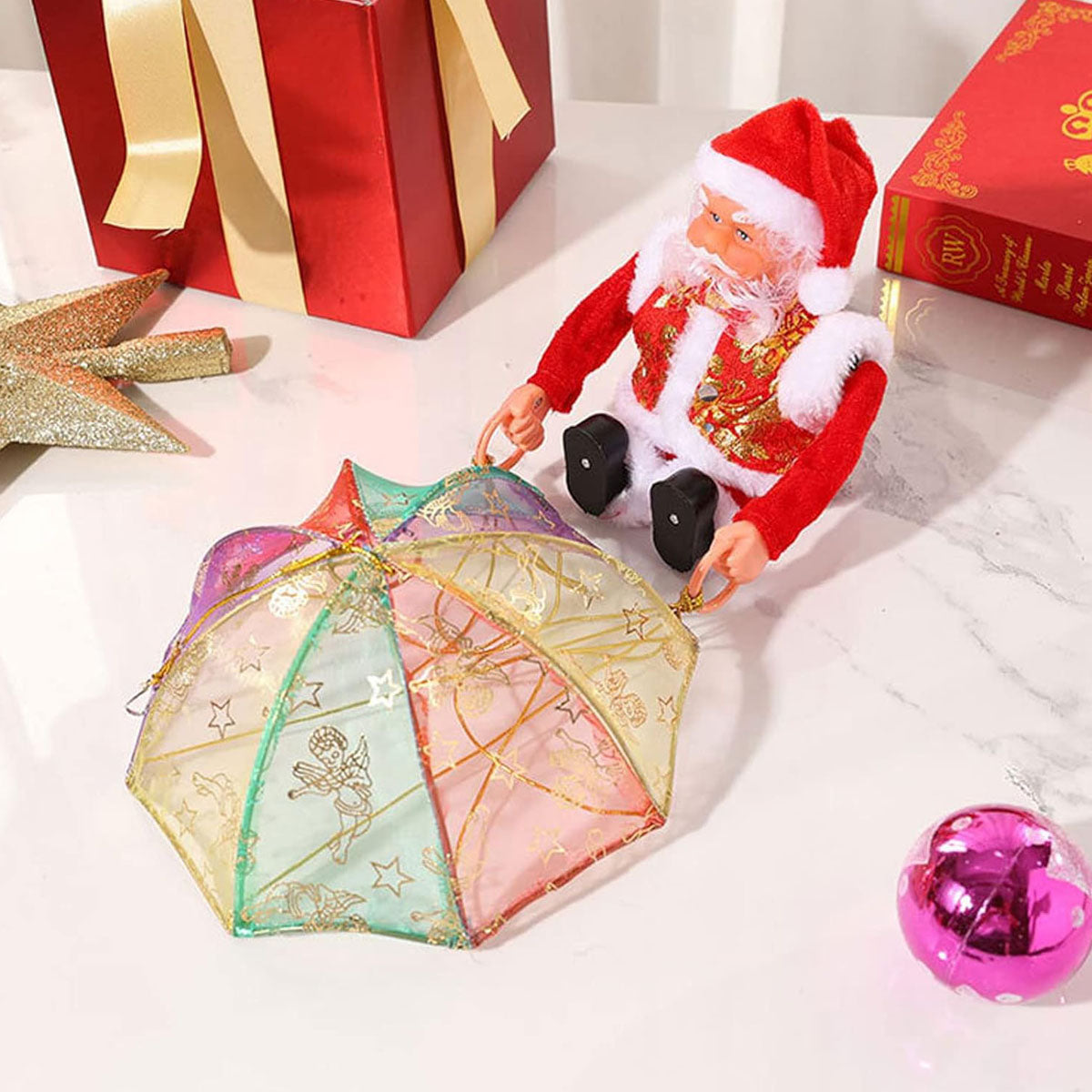 Papá Noel Paracaídas Giratorio