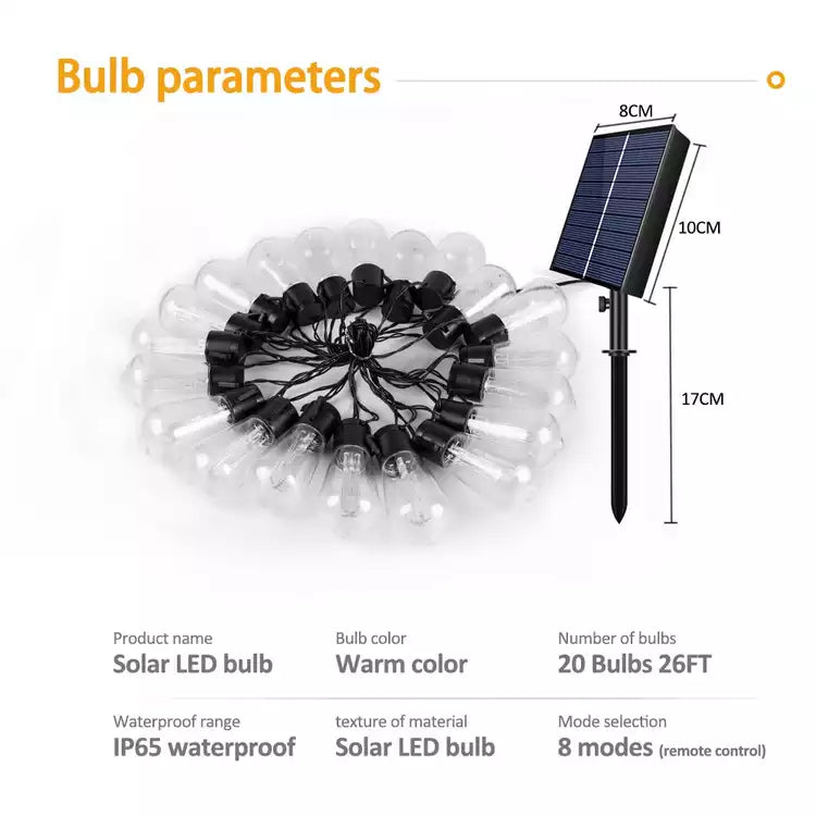 Bombillas solares String™ 10 Bombillos