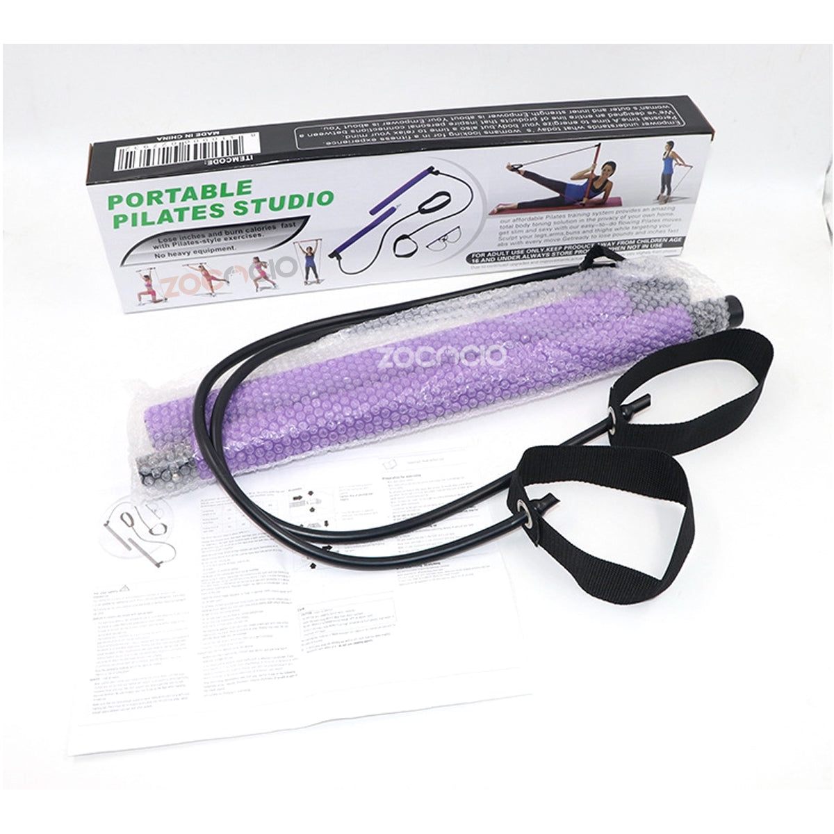 Barra Pilates Portátil Bandas Elastica