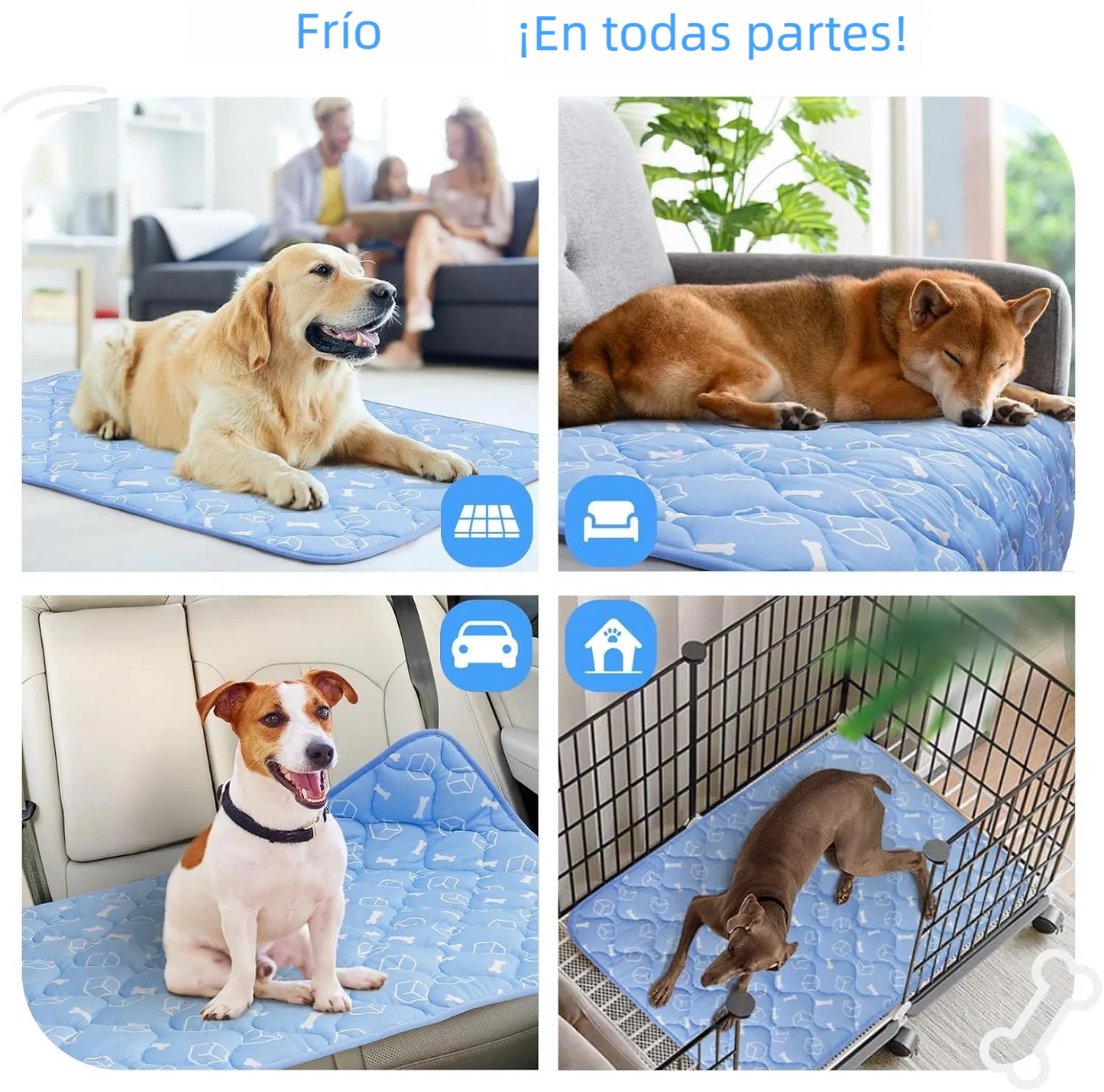 Tapete De Gel Frio Para Mascotas Perros