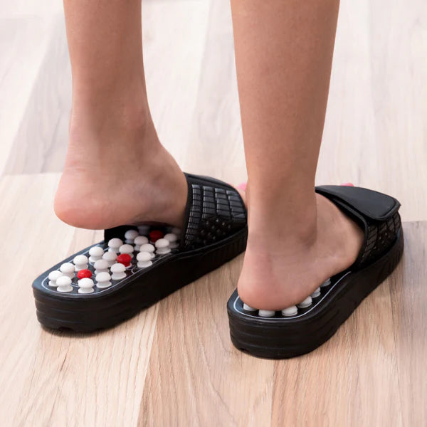 Combo sandalias , calcetines y masajeador de acupuntura