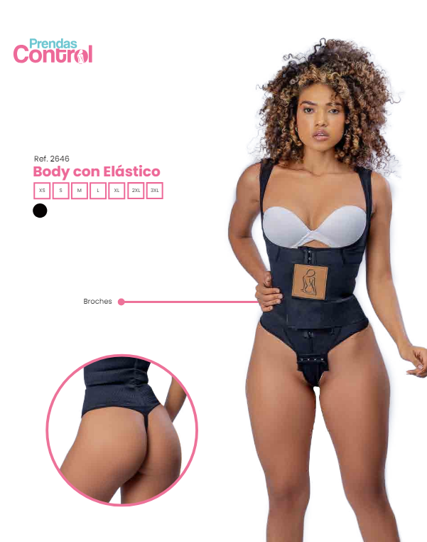 Body faja con elástico