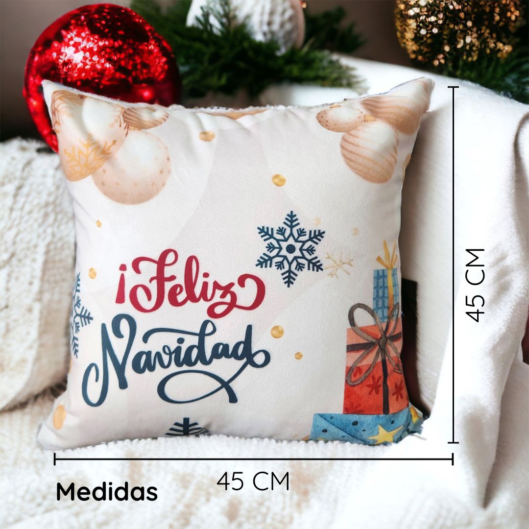 Cojines Navidad Set X 4 Incluye Relleno