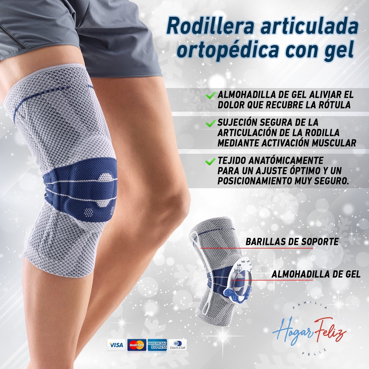 RODILLERA DEPORTIVA CON SOPORTES