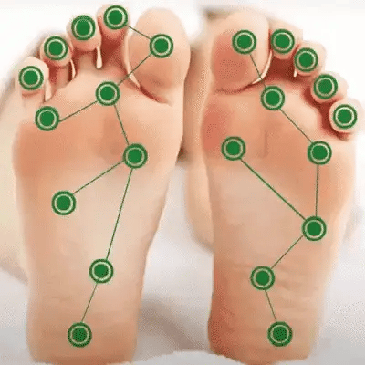 Combo sandalias , calcetines y masajeador de acupuntura