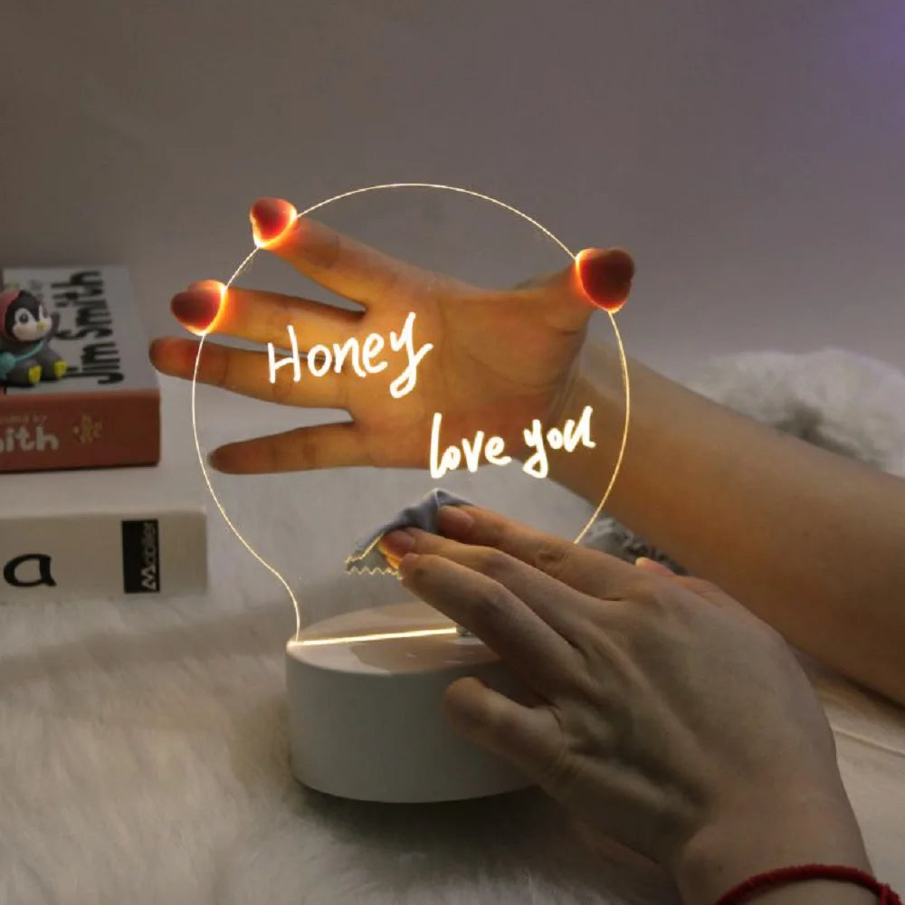 Tablero de notas led