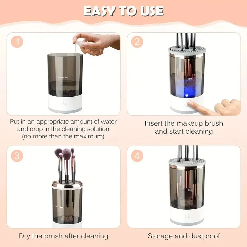 Limpiadora De Brochas De Maquillaje Elec