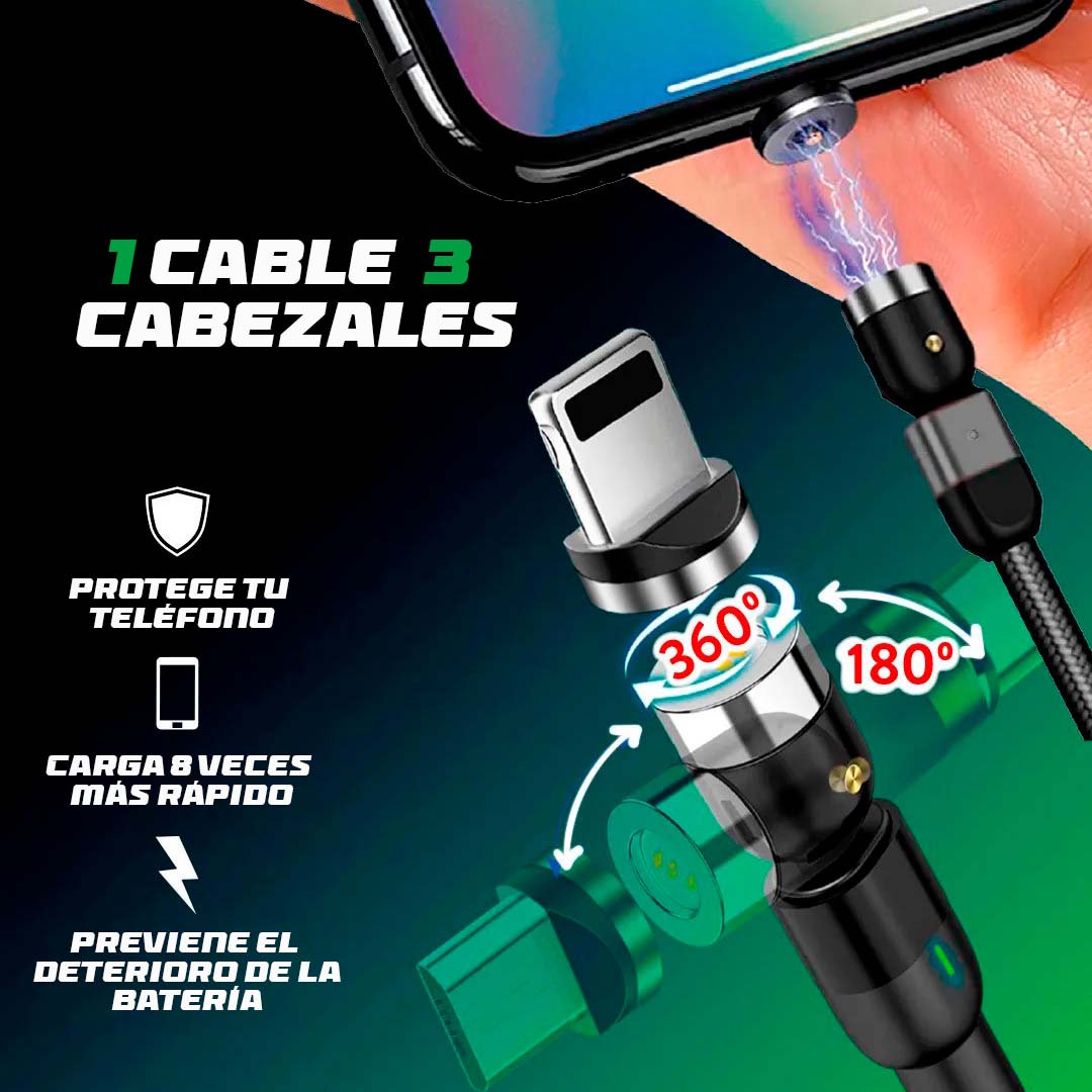 Cable Magnético 3 en 1 STATIK