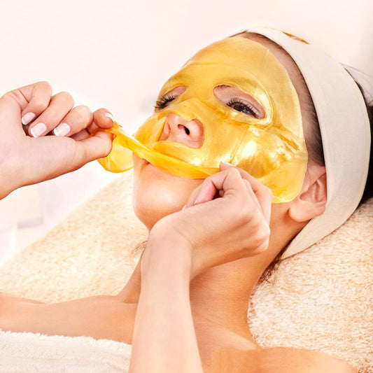 Mascarilla dorada 24k