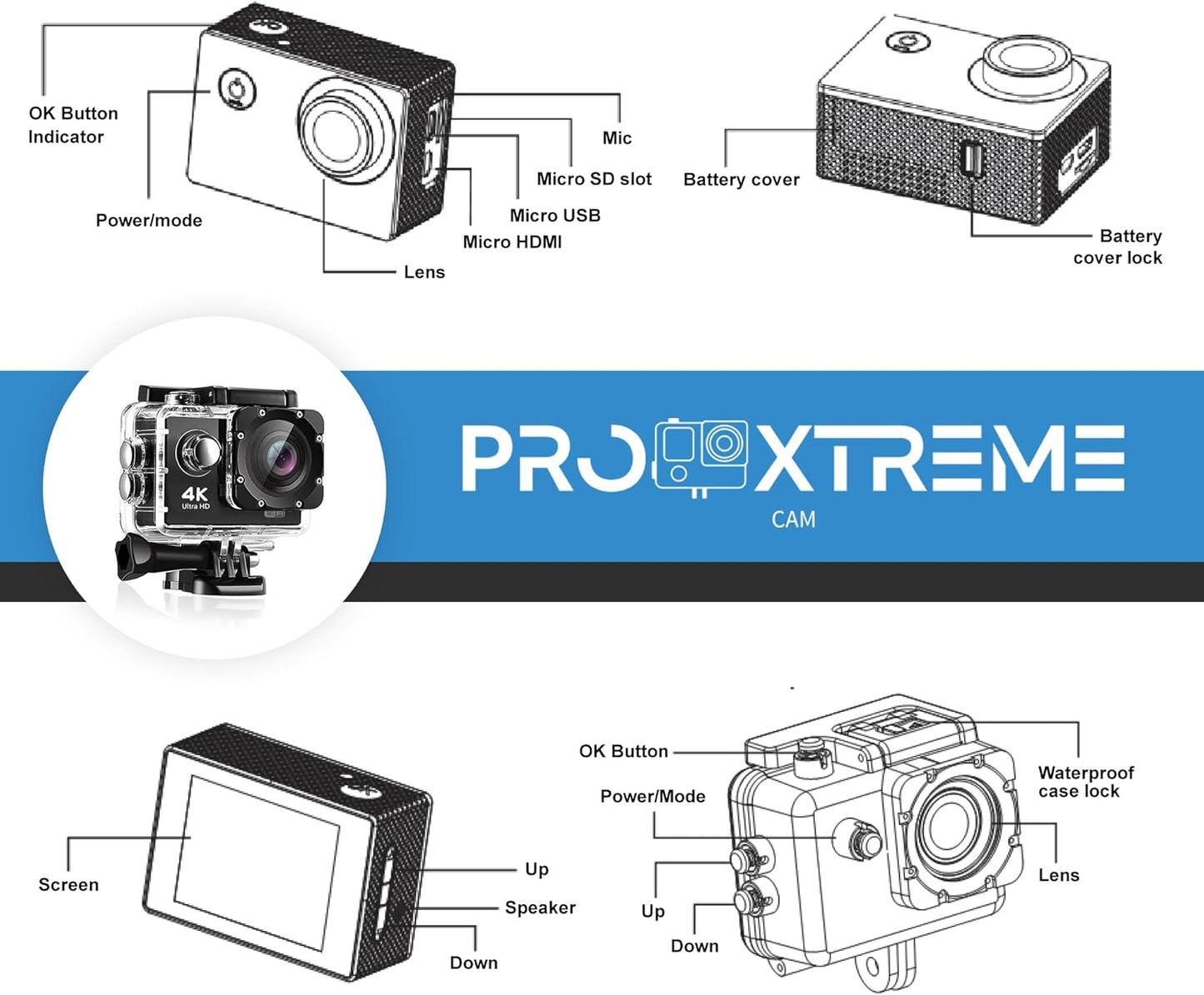 CÁMARA PRO XTREME 4K