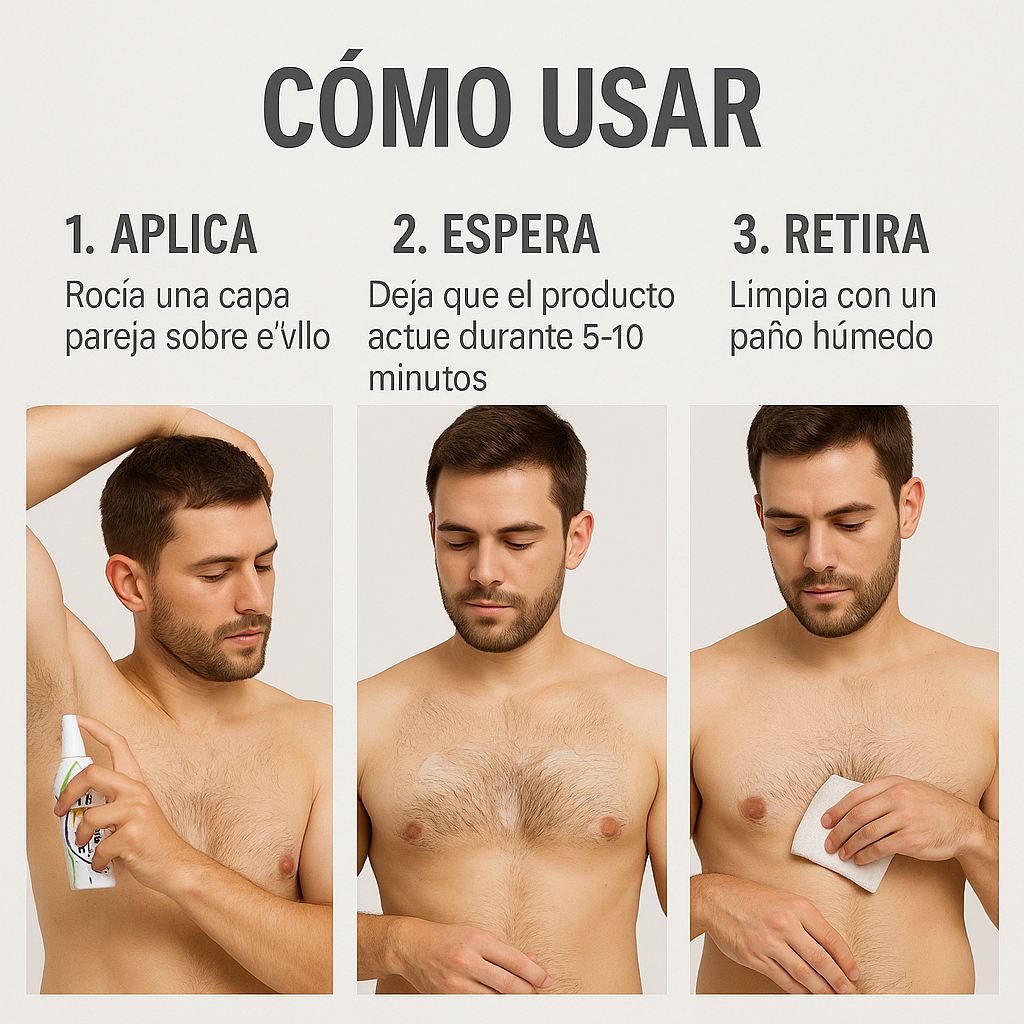 No-Shave Spray depilatorio