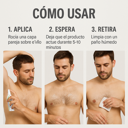 No-Shave Spray depilatorio