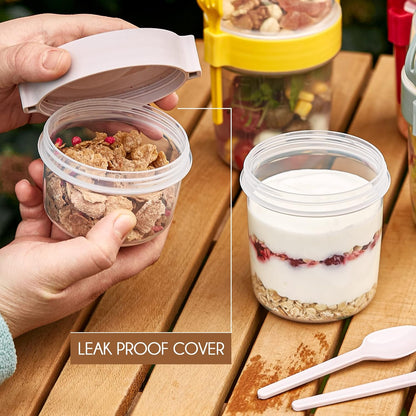 TAZA PORTATIL  SnackMate™ + Cuchara y tenedor