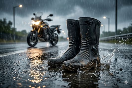 Botas impermeables lluvia motero