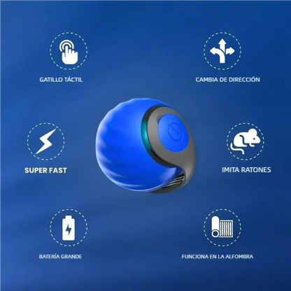 Pelota inteligente con cola para gato SPEED 2.0