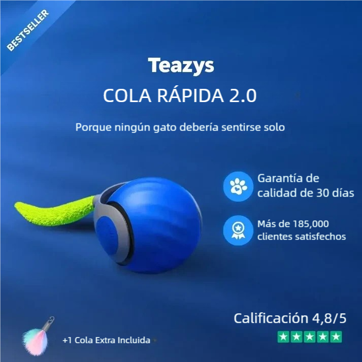 Pelota inteligente con cola para gato SPEED 2.0