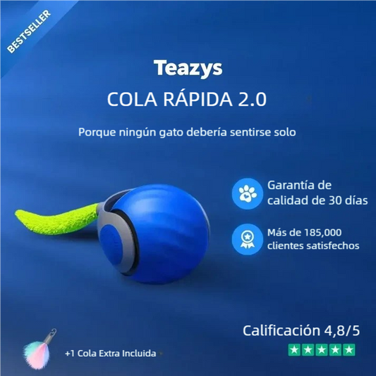 Pelota inteligente con cola para gato SPEED 2.0