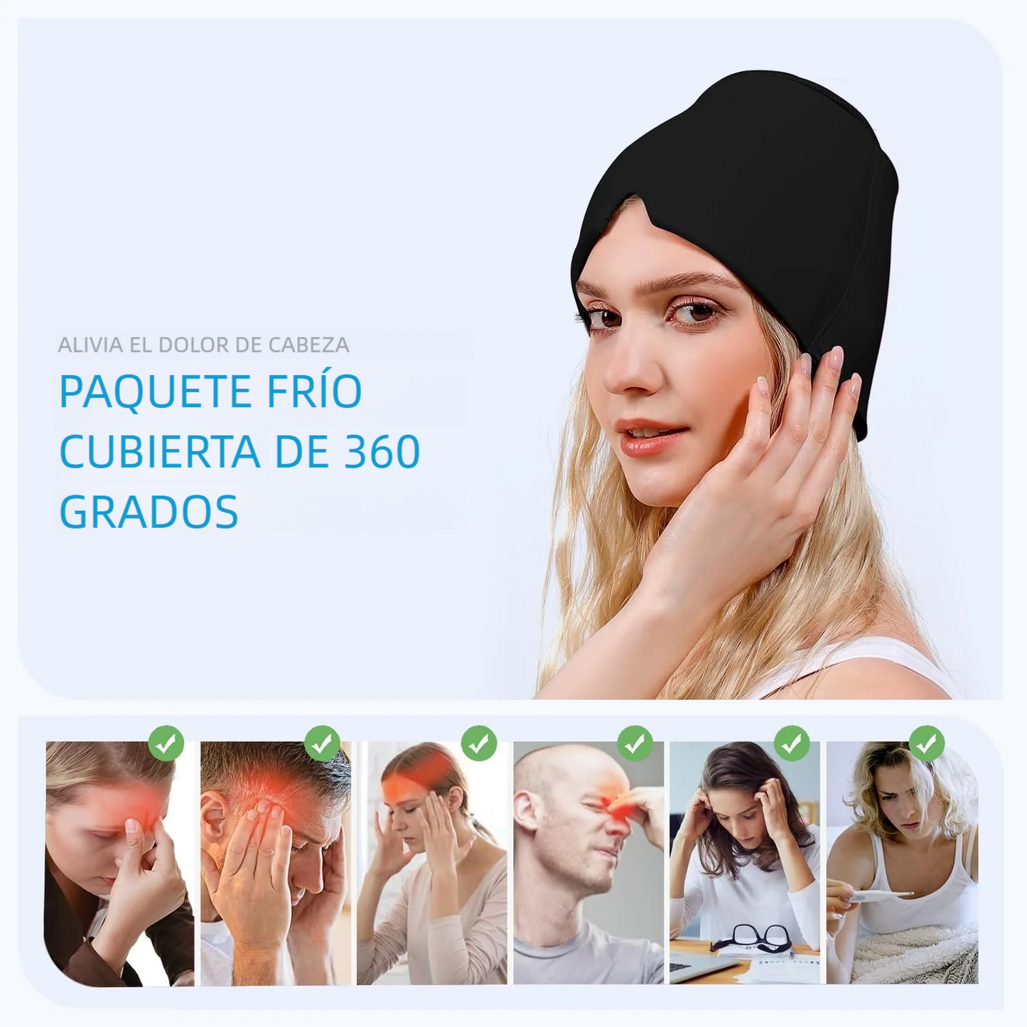 Gorro terapia de migraña
